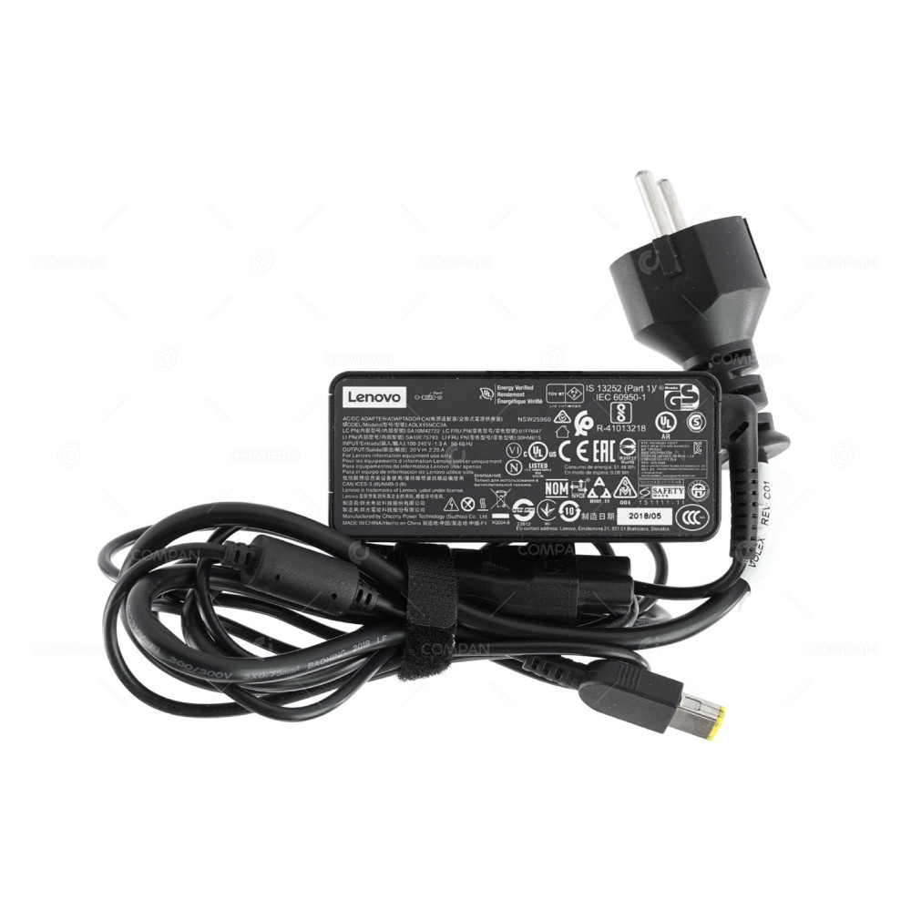 00HM615 LENOVO AC ADAPTER 45W 20V 2.25A FOR LAPTOPS THINKPAD SERIES